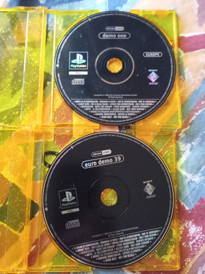 PlayStation demo discs 1 and 39 with retro game gifts