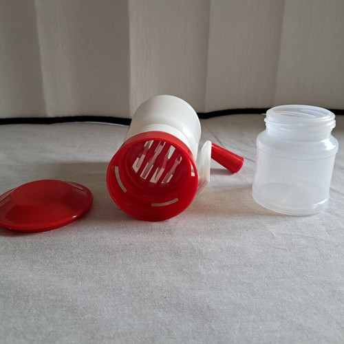 Nut grinder new, manual grinder for nuts and spices, plastic