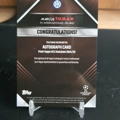 Topps Knockout 2024-25 Marcus Thuram Auto /10 like new
