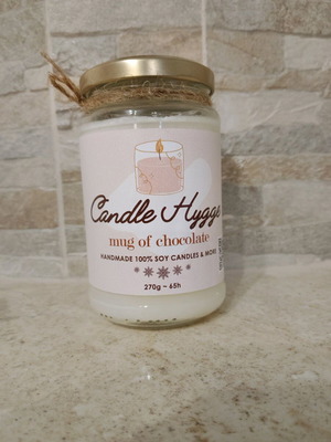 Handmade soy candle Candle Hygge Mug of Chocolate new