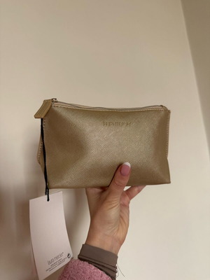 Laura Mercier gold makeup bag unused