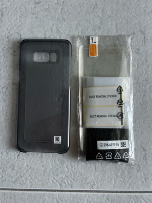 Samsung s8+ case with 2-pack screen protectors