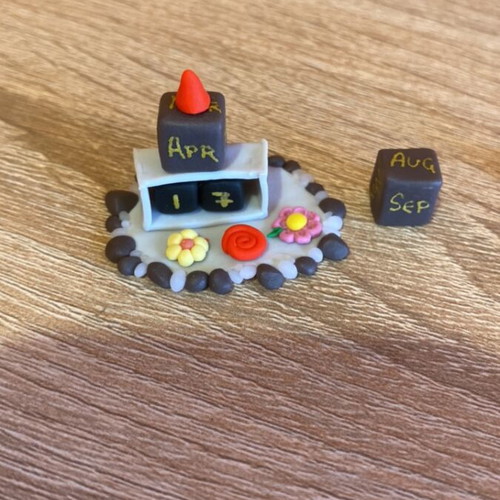 Handmade clay calendar made-to-order