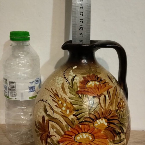 Handmade clay jug like new without damages