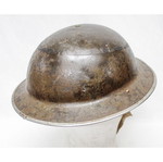 British Army MKII Helmet with Original Liner and Chinstrap (M.R. 1942)