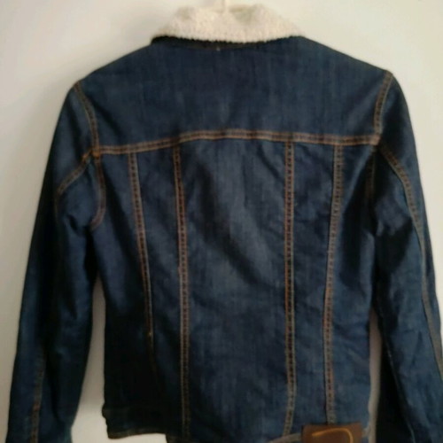 Raxevsky women's jacket with fur lining like new, blue, size S