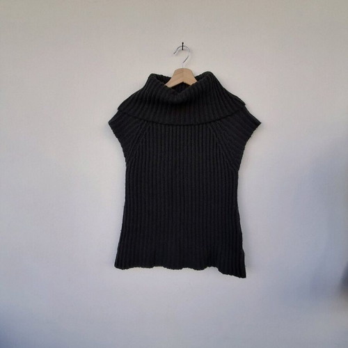 More&More sleeveless sweater used, size L, black