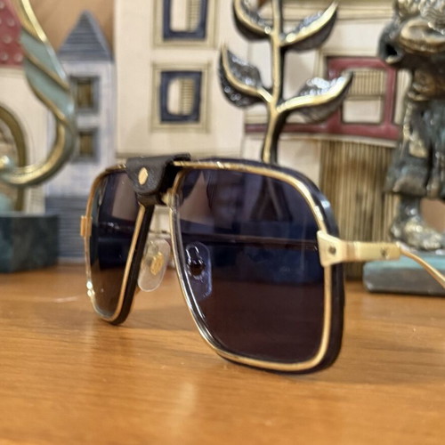 Cartier Santos Navigator sunglasses CT0243S, black and brown