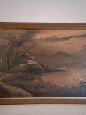 Ελαιογραφία πίνακας μεταχειρισμένος 1,30 x 0,70