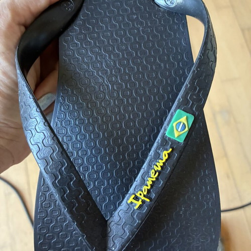 Ipanema flip flops like new, black, sizes 47-48