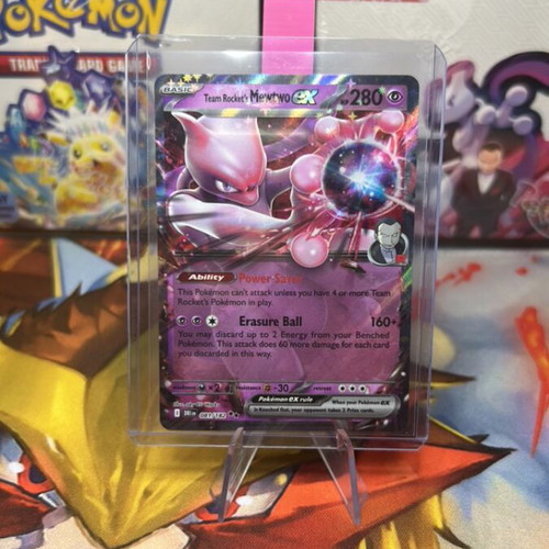 mewtwo holographic pokemon card Mewtwo - 150/165 - Scarlet & Violet 151