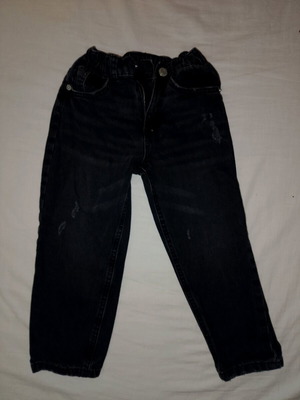Zara No110 denim pants for 4-5 years like new, black