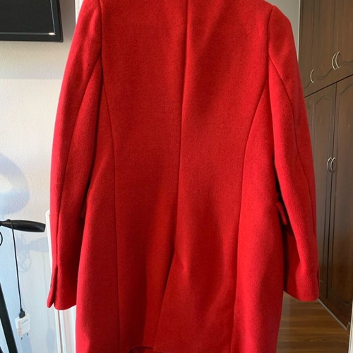 Stradivarius women's red coat jacket new, size S