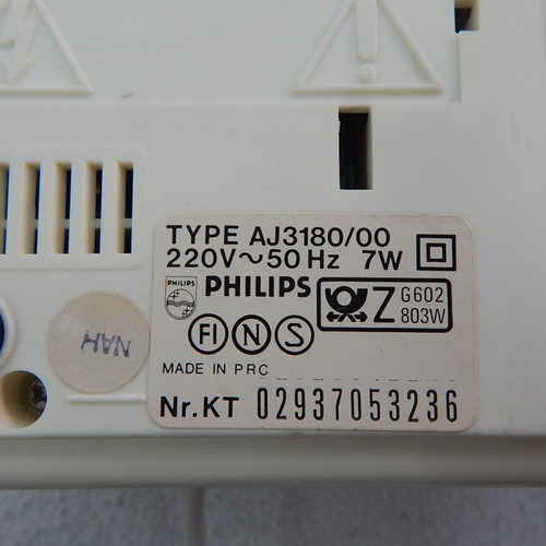 Philips AJ 3180 table clock radio used with alarm and FM-AM