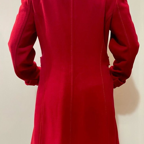 Figure red women's coat like new, medium size XL