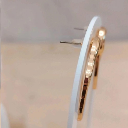 Gold Earrings with Black, Brand New