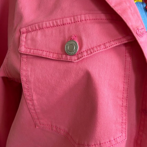 Fransa Pink Denim Shirt Jacket New
