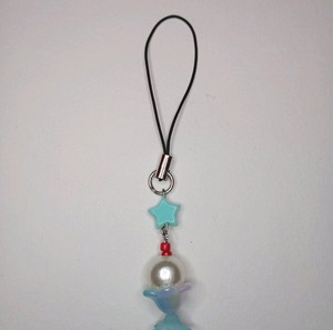 blue cream soda phone charm