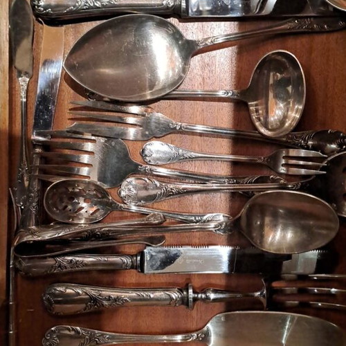 Christofle cutlery set for 12 people like new, 162 pieces