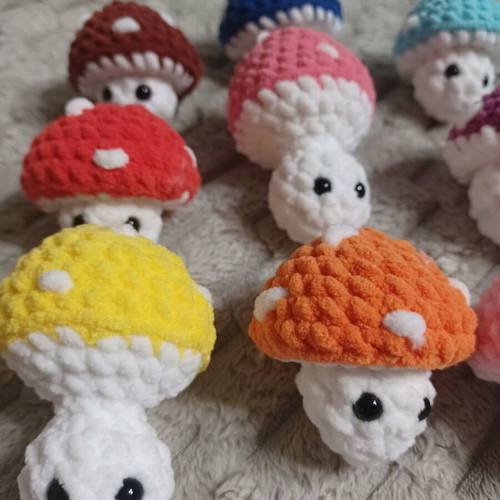Amigurumi Stress Relief Mushrooms made to order