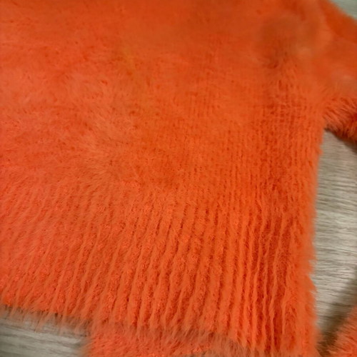 Jacquemus La Maille Neve cardigan orange like new, size 38 FR
