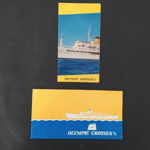 Olympic Cruises TS Agamemnon brochure 1960s