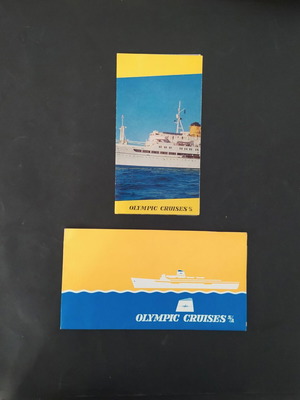 Olympic Cruises TS Agamemnon brochure 1960s