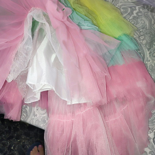 Girls' formal dress for 5-6 years like new, multicolored