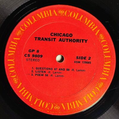 Chicago Transit Authority double vinyl used, jazz 1969
