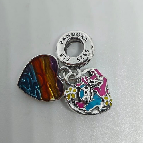 Disney Lilo & Stitch Silver Charm pendant 925 like new