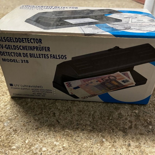 Counterfeit Detector for Banknotes New