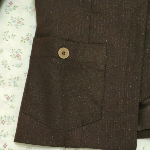 Rebecca Blu brown glossy jacket like new, XS