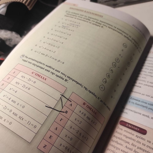 Algebra and Probability Elements A' General Lyceum used textbook