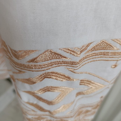 Jacket new, small to large, white with embroidery