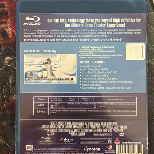 Ice Age 2 Blu-ray new, dubbed action adventure animation