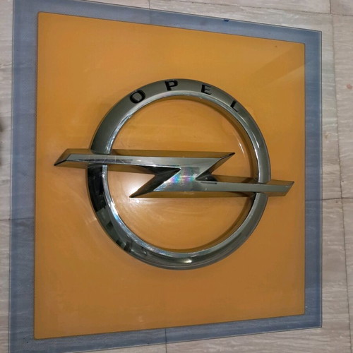 Opel glass dealership sign 60 cm like new