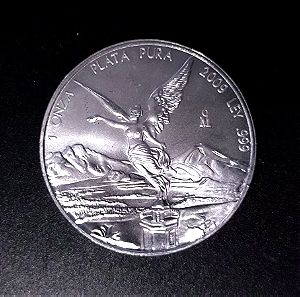 Ασημένιo νόμισμα μιας ουγγιάς - 1oz. Silver(.999) Mexican Libertad 2009(I)