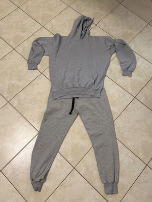 Men's grey set Greek craftsmanship, new, size XXL