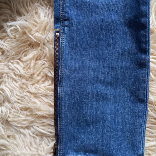 Bsb jeans used with zipper detail and stains