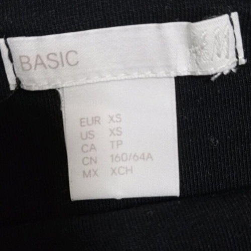 Mini skirts XS 34 like new, black and beige by H&M