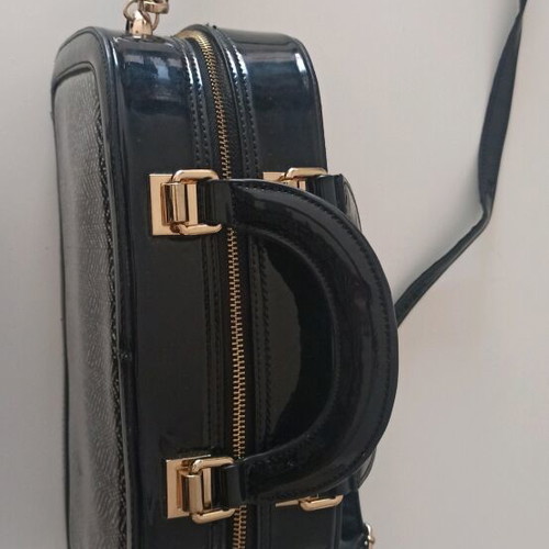 Bag suitcase new crossbody black and white