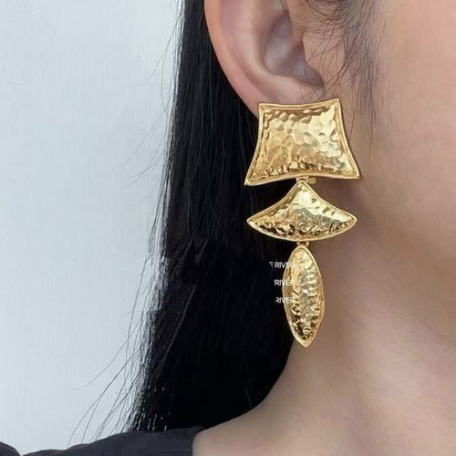 Agapitos earrings new, gold and silver
