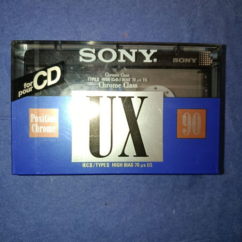Sony UX 90 Audio Cassette sealed, position chrome