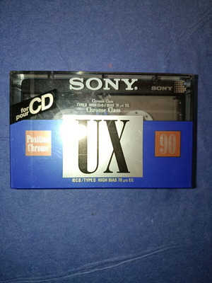 Sony UX 90 κασέτα ήχου σφραγισμένη, position chrome