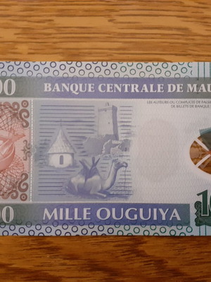 ΜΑΥΡΙΤΑΝΙΑ 1.000 QUGOUIYA ( 2014 ) - MAURITANIA 1.000 QUGOUIYA ( 2014 ) POLYMER - P # 19 UNC