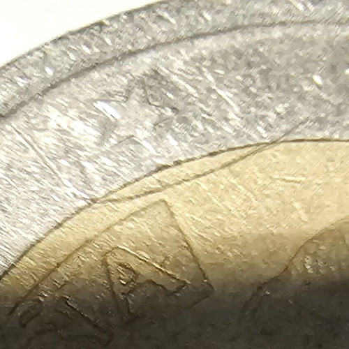 Coins used, 2 pieces with mint error