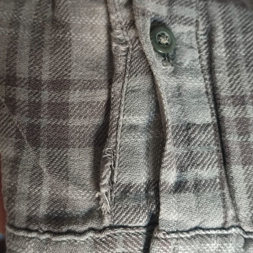 Pull&Bear gray checked shirt, size M