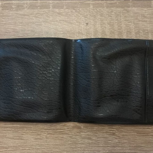Vintage leather passbook holder National Bank of Greece 1970s-80s, like new