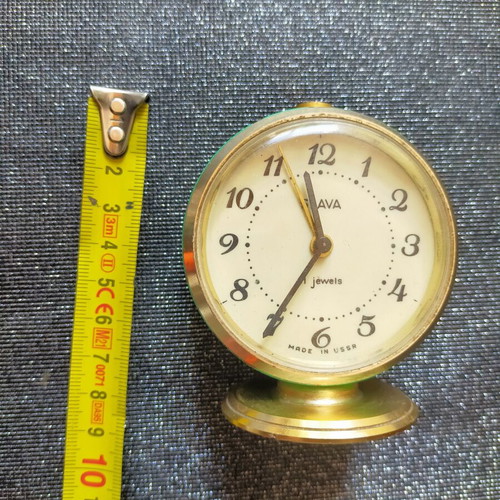 Slava mechanical table clock restored, works