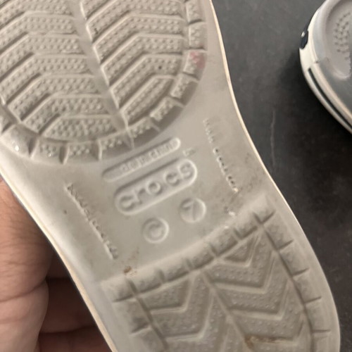 Crocs C7 gray with dark blue like new